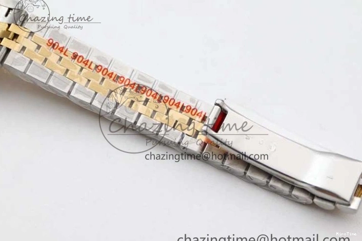 MiroTime 0105 Datejust 28mm 279179 SS YG TWF Best Edition White Diamonds Markers Dial on SS YG Jubilee Bracelet NH SunProtective 2144